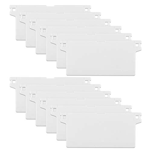 Gydandir 12 Piezas 89 mm / 3.5 Pulgadas Vertical Ciega Inferior Pesos de Listones (Blanco)