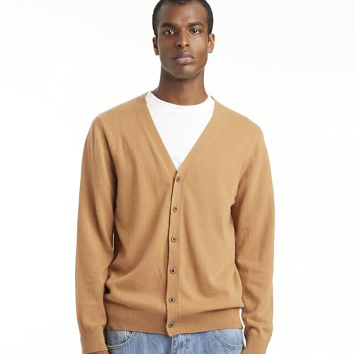 Daily Men&rsquo;s V-Neck Cardigan - Wool Cashmere Sweater