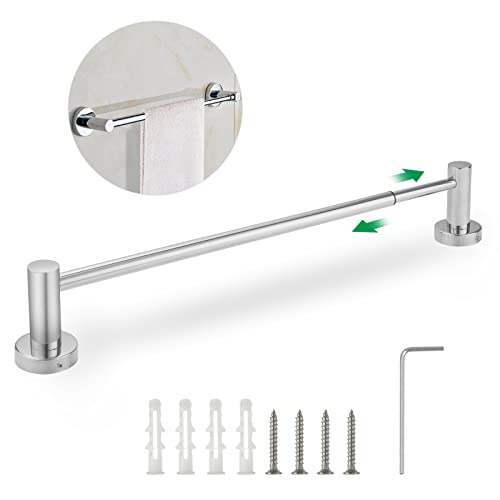 ShanQian Toallero de acero inoxidable, 40-70 cm ajustable montado en la pared Toallero con tornillos, barra de toalla pulida expandible para baño, accesorios de cocina Cover