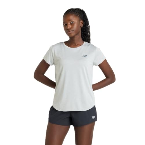 New Balance Women's Sport Core Heather T-Shirt, Athletic Grey, Medium