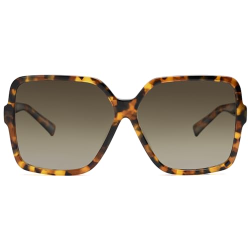 Oversized square sunglasses for women and men