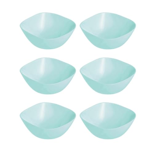 Luminarc Carine turquoise 6 bols opales compatibles micro-ondes et réfrigérateur recyclable