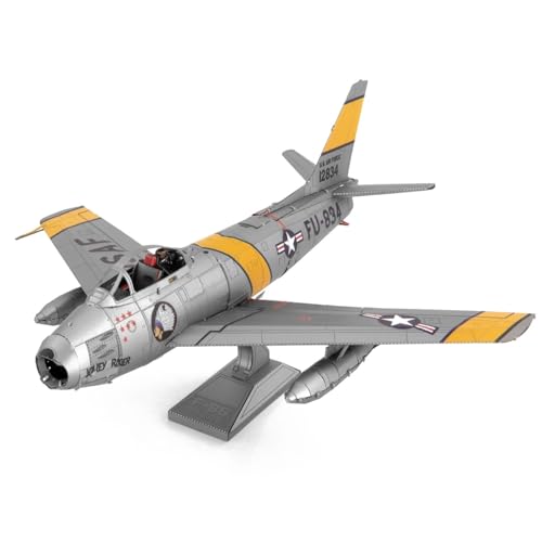 Metal Earth F-86 Sabre Aircraft 3D Metal Model Kit Fascinations