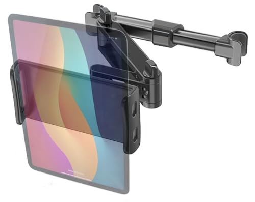 MIIU (TM) Car ipad Holder, Headrest Mount Holder with 360° Adjustable Rotating Car Back Seat Mount Holder for Smartphones, Tablets,iPad,Galaxy Tab, Note,ebook,Samsung Galaxy,Motorola Xoom, iPhone, LG
