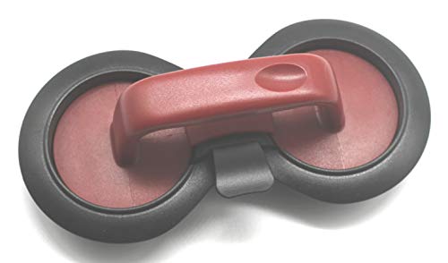 FACKELMANN Molde Hamburguesas-Molde Prensa hamburguesas-Burger Press-Prensador hamburguesas veganas, vegetarianas, gourmet -Molde mini hamburguesas, de plástico ABS negro y rojo, 20x10x6,8cm, 1ud.