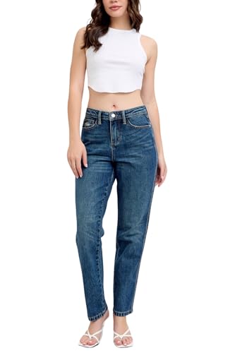 Judy Blue High Waist Rigid Magic Non Destroy Straight Jeans, Inseam 30"2