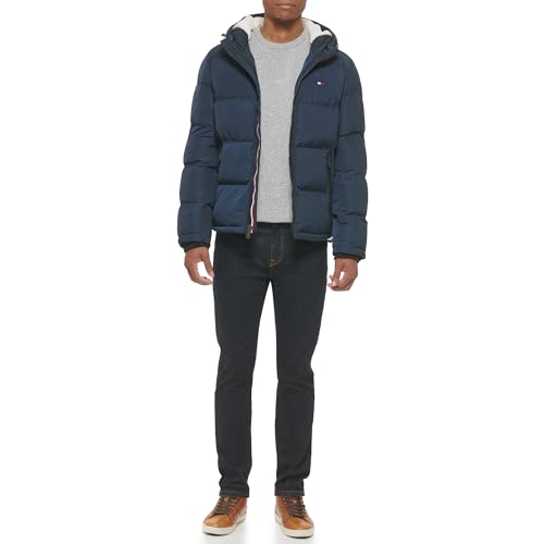 Image of Tommy Hilfiger Men's Classic Hooded Puffer Jacket (Standard and Big & Tall)