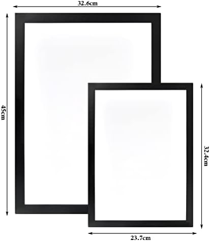 10 Pcs Magnetic Display Frame,5pcs A4 & 5pcs A3 Magnetic Photo Picture Frame,Waterproof Self Adhesive Magnetic Paper Holder for Wall Door,Window Sign Holder Document Frame for License,Photos