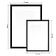 10 Stück Magnetrahmen,5 Pcs A3 & 5 A4 Info-Rahmen Selbstklebend Aufklappbarer Magnetrahmen mit Magnetverschluss Infotasche Blatthalter für Informationsrahmen Wand und Fenster Info-Rahmen DIN A3 A4
