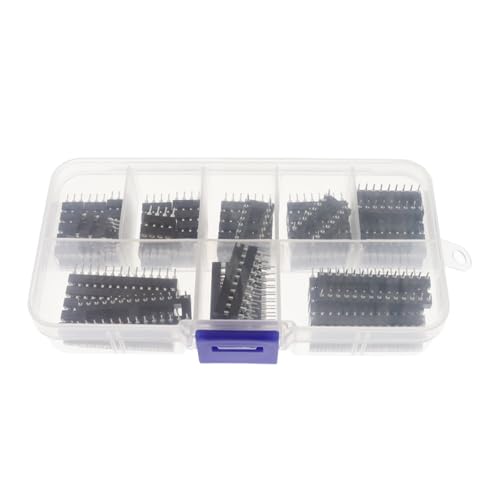 Kit de adaptadores de zócalos DIP IC para soldar con 66 unidades de pin redondo