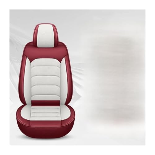 Housses siège auto universelles blanc rouge pour Passat B5 B6 B7