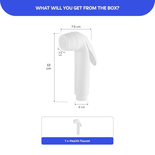 Image of MIORAH Health Faucet Gun Only | Premium Jet Spray Gun for Toilet | Durable Bathroom Bidet Spray Head | Leakproof & Easy Clean