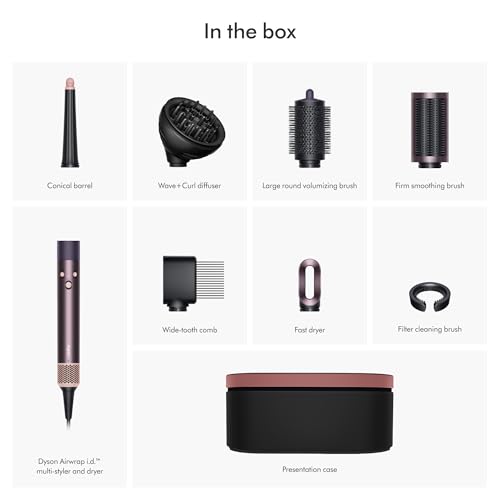 Image of Dyson Airwrap i.d. Multi-Styler, Allure Winner, Bluetooth Connected, No Heat Damage, 6-in-1 Versatility, Intelligent Hair Styler