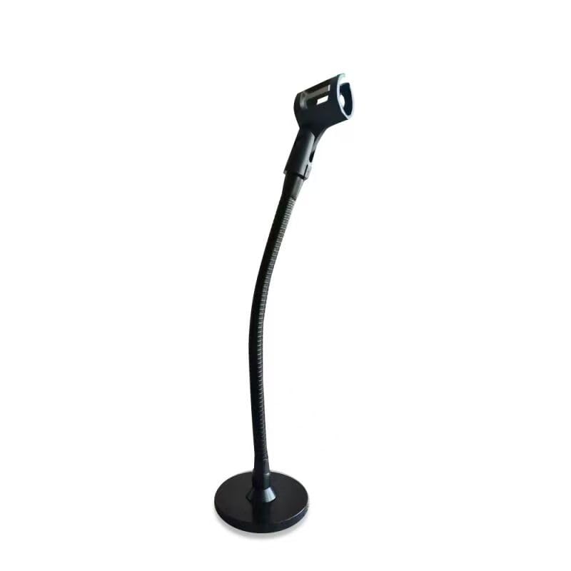 Support de microphone col de cygne de 33 cm avec socle lourd haut de gamme