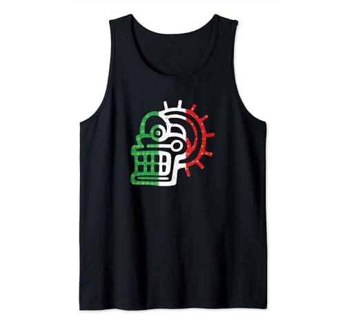 símbolo azteca mexicano maya bandera mexicana antigua azteca divertido Camiseta sin Mangas