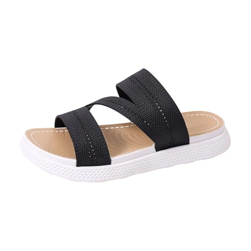 Sandales confortables pour femme et mules d'été légères en cuir