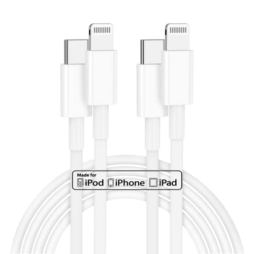 iPhone 14 Charger Cable 2m Fast Charge, [Apple MFi Certified] Long iPhone 13 Fast Charging Lead, 2 Metres USB C to Lightning Cord Wire for iPhone 14 Pro Max/13/12 Mini/11/XS/Max/XR/X/8 Plus, iPad