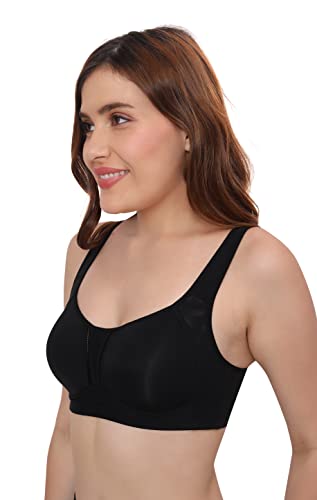 Image of PLUMBURY Nylon Blend Full Support Minimizer Everyday Bra For Women Full Coverage | Wireless| Padded With Seamless Soft Cups