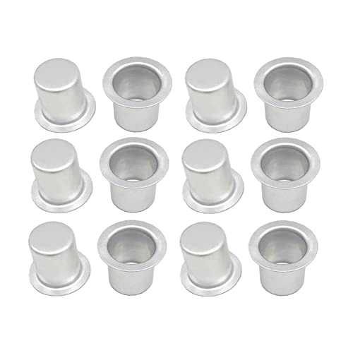 25 Pcs Mini Aluminium Candle Cups Candlestick Holder Cups Candle Liner Inserts Candle Dripping Wax Candle Holder for Wedding Home