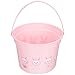 YARNOW Śliczne Wielkanoc Wiadro Plastikowe Wielkanoc Kosz Kosz Kreskówki Beach Wiadro Dla Wielkanocnych Jajek Wielkanoc Kosze Prezentowe Kosze Dzieci Easter Party Favor Prezent Różowy