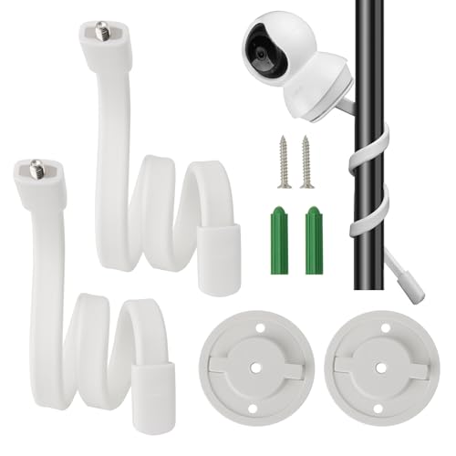 Yqhugbc 2 Piezas Soporte Camara, Soporte de Montaje para Monitor de Bebé, Soporte Camara Vigilancia, Compatible con TP Link Tapo Pan/Tilt C200/C210/C211/C212/C220/C225