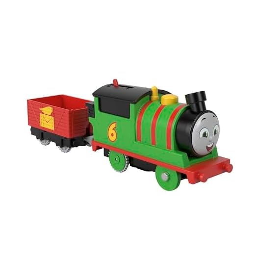Thomas & Friends Motor motorizado de Tren de Juguete Percy Alimentado por batería con tierna para Juegos de simulación Preescolar a Partir de 3 años, HDY60