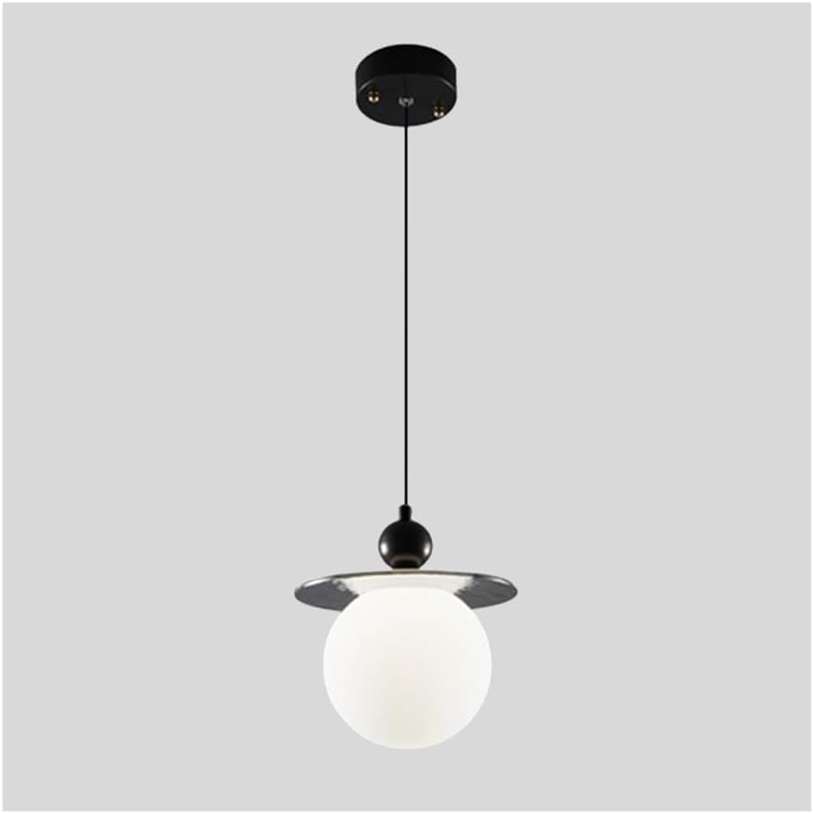 Lampe pour îlot de cuisine nordique noire contre reflets
