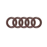 Fluorine Rubber O-Rings 11mm OD 7mm ID 2mm Width, Metric FKM Sealing Gasket, Pack of 5