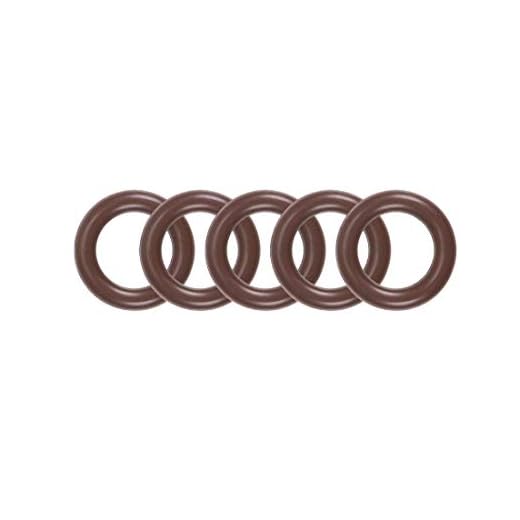 Fluorine Rubber O-Rings 11mm OD 7mm ID 2mm Width, Metric FKM Sealing Gasket, Pack of 5