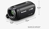 Panasonic HC-V380 Camescopes Classique 1080 pixels Zoom Optique 50 x 2.51 Mpix- Version étrangère - 2