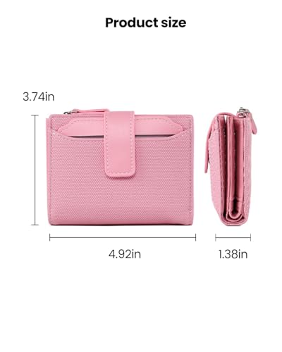 Elegant Women's Wallet, Small Zipper Wallet with Multiple Card Slots and Zipper Coin Pocket, Womens Wallet, Black2