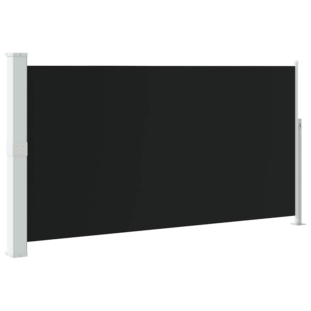 vidaXL Retractable Side Awning 170x300cm - Black Privacy Screen for Patio/Balcony/Garden, UV-, Includes Mounting Accessories — image 1