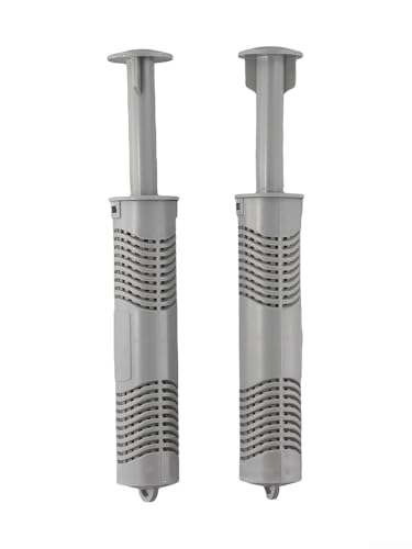 Paquete de 2 filtros minerales de spa para aguas termales, cartucho de iones de plata, piezas limpias eficientes, bajo mantenimiento para tinas de hidromasaje frías y suaves, filtración multicapa