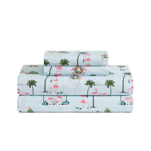 Image of Tommy Bahama - Holiday Queen Cotton Percale Sheet Set with Pillowcases