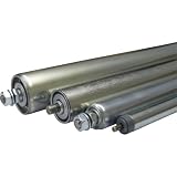 kaiserkraft | Stahl-Tragrolle | Federachse | Rollen-Ø 50 mm | Mantellänge 1000 mm