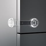 SAFELON 6 Pezzi Sicurezza Cassetti Bambini, Cinghie di Sicurezza per Armadietti, Blocchi di Sicurezza per Cassetti, Blocchi Antibambini per Armadi (Trasparente)