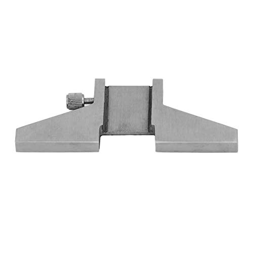 Base de profundidad para calibre de acero inoxidable con funda de cuero miniatura 5