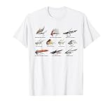 Vintage Fly Fishing Lures in Color T-shirt