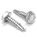 #10 x 3/4" Stainless Hex Washer Head Self Drilling Screws, (100pc) 410 Stainless Steel Self Tapping Choose Size and Qty
