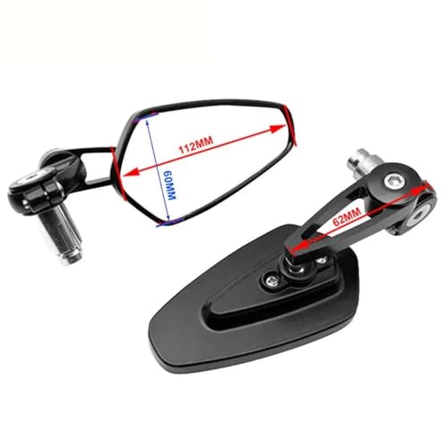 Rétroviseurs de guidon moto 22mm pour rouler en ville en ADV350
