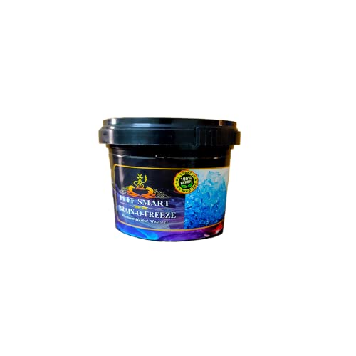 Image of PUFF SMART Premium Herbal Flavor Brain-O-Freeze, Pan Ras, Blueberry, Zafran Pan, Orange Chill, Double Apple 100G In Each Pack (Set of 6) (100% Nicotine and Tobacco Free)