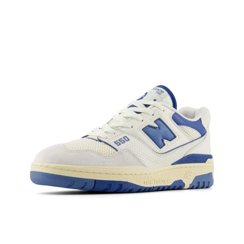New Balance 550 Men's Shoes, Sea Salt/Blue Agate, Size 8.5