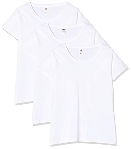 Fruit of The Loom Mujer Lady-fit Original tee, 3 Pack Camiseta Not Applicable, Blanco (White 30), 32 (Talla del Fabricante: X-Small) | Ya disponible en tu tienda friki favorita! En mundofriki.es! Fruit of The Loom Mujer Lady-fit Original tee, 3 Pack Camiseta Not Applicable, Blanco (White 30), 32 (Talla del Fabricante: X-Small) | Ya disponible en tu tienda friki favorita! En mundofriki.es!