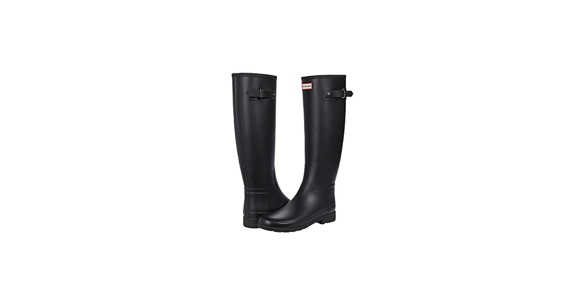 靴 HUNTER ORIGINAL REFINED TALL BOOTS Hunter Tall Insulated Women's Original Refined Black Rubber