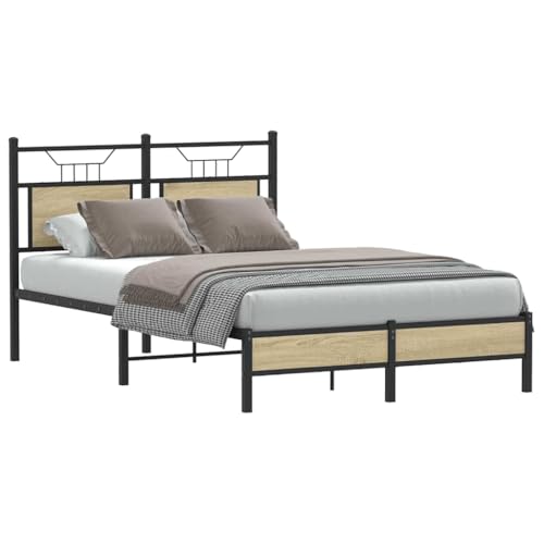 vidaXL Cadre de lit sans Matelas chêne Sonoma 120x190 cm