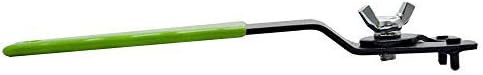 Green Y-Type Adjustable Wrench Adjustable Lock-Nut Spanner Pin Spanner Grinder Key with Plastic Handle for Angle Grinders