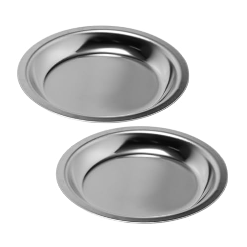 BESTYASH 2pcs Stainless Steel Tea Bag Draining Tray Tea Packet Holder for Dining Table Multiuse Dish for Sauces Seasonings Easy to Clean Kitchen Essential