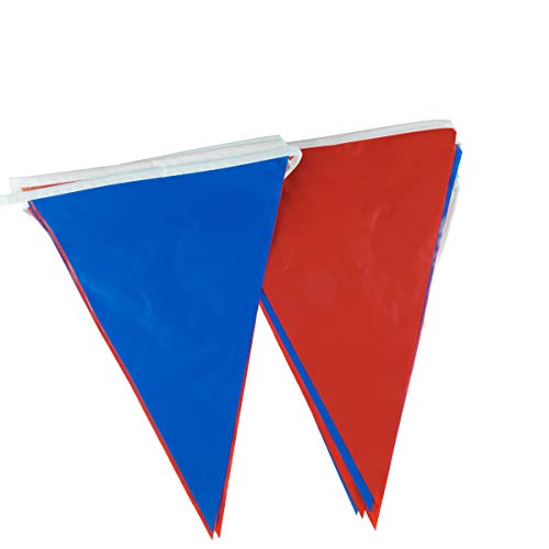 Goodymax® Wimpelkette 10 m Blau-Rot - viele weitere Farben & Farbkombinationen zur Auswahl Cover