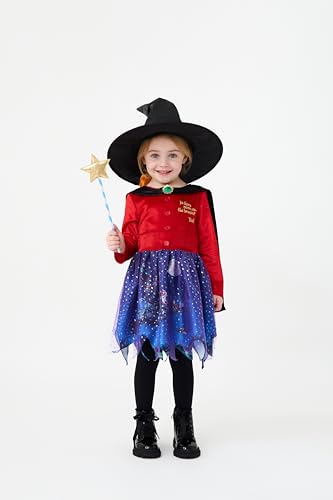Blues Group Officially Licensed Room On The Broom Premium Girls Kids Costume | World Book Day Halloween and Dress-Up | Ages 38 | (4-6 Years)