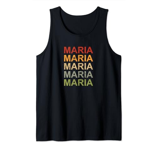 Retro Maria Personalized, Maria Name, Girl Woman Maria Tank Top